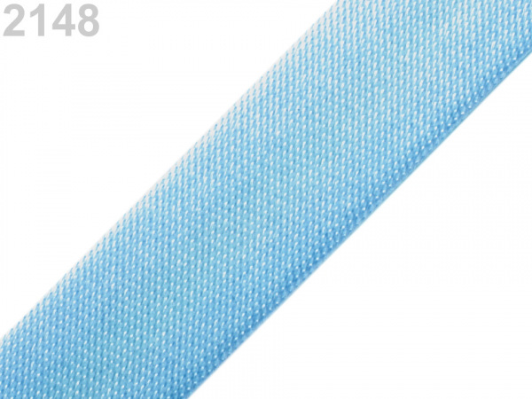 Šikmý proužek saténový šíře 15 mm zažehlený