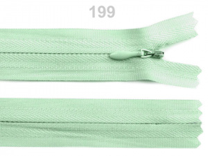 Spirálový zip skrytý šíře 3 mm délka 18 cm