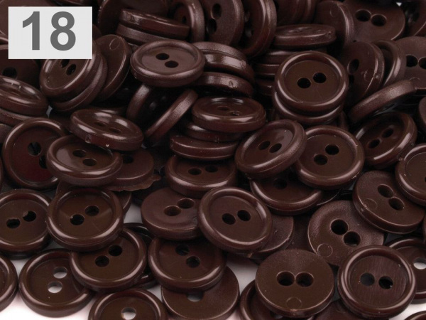 Knoflík košilový velikost 18"