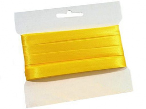 Šikmý proužek saténový šíře 15 mm zažehlený