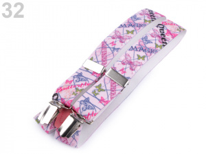 Dětské šle srdce, fotbal, auto, hvězda, formule, smajlík, motýl