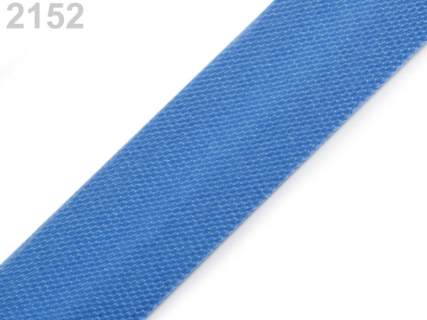 Šikmý proužek saténový šíře 15 mm zažehlený