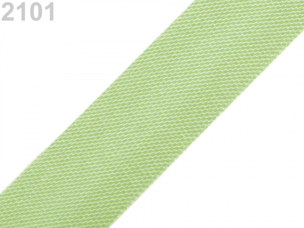 Šikmý proužek saténový šíře 15 mm zažehlený