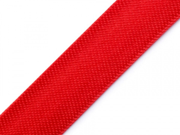 Šikmý proužek saténový šíře 15 mm zažehlený