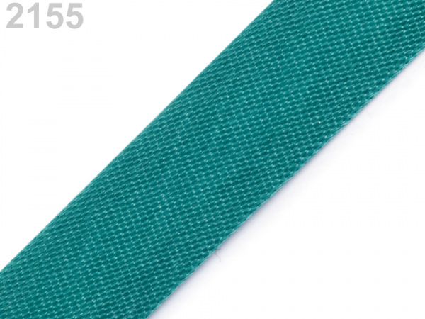 Šikmý proužek saténový šíře 15 mm zažehlený