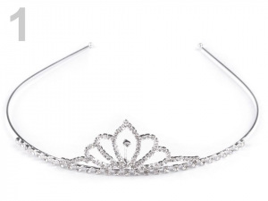 Štrasová čelenka / korunka do vlasů
