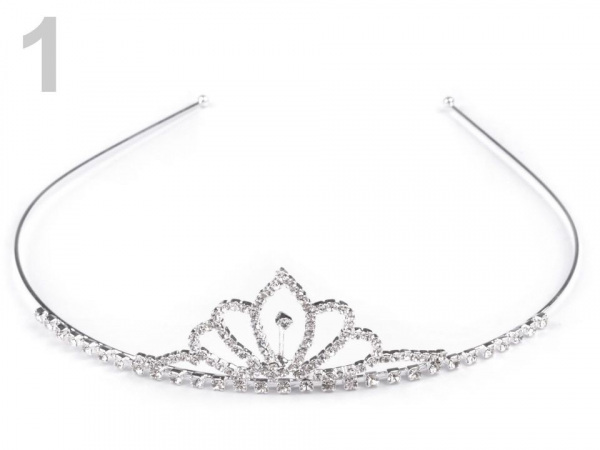 Štrasová čelenka / korunka do vlasů