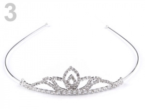Štrasová čelenka / korunka do vlasů