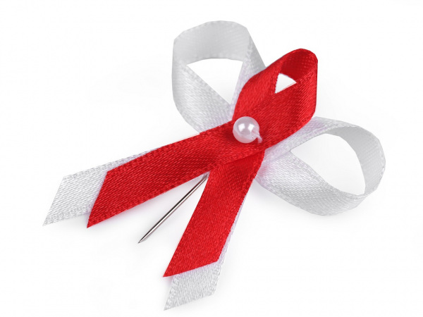 Svatební mašličky / voničky šíře 35 mm saténové