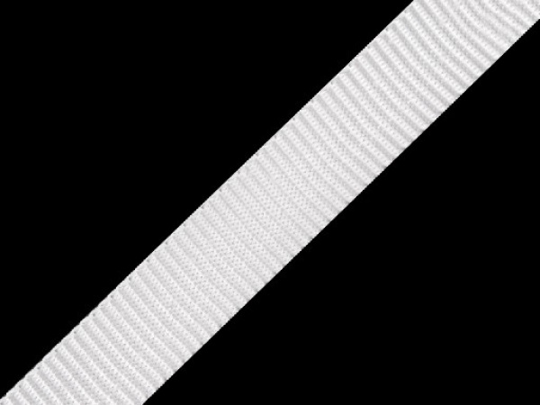 Popruh polypropylénový šíře 15mm bílý, černý