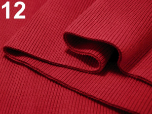 Elastický bavlněný náplet žebrovaný - tunel 16x80 cm