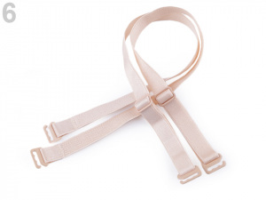 Ramínka na podprsenku šíře 12 mm s kovovým zapínáním