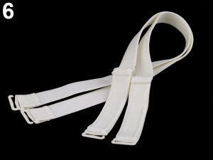 Ramínka na podprsenku šíře 16 mm s kovovým zapínáním