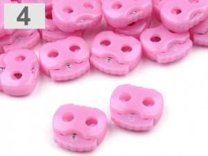 Brzdičky s dvěmi dírkami 15x15 mm malé