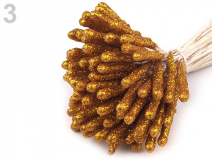 Pestíky s glitry 9 cm malý svazek