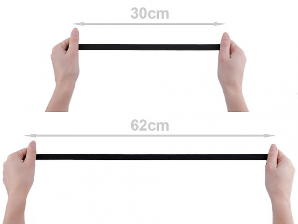 Pruženka hladká šíře 15 mm tkaná