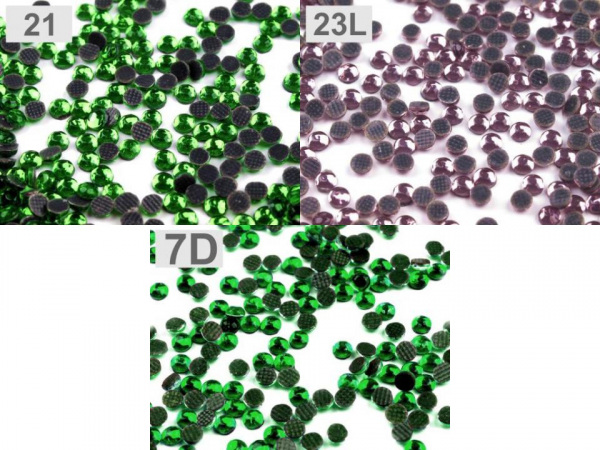 Šatonové růže HOT-FIX velikost SS16