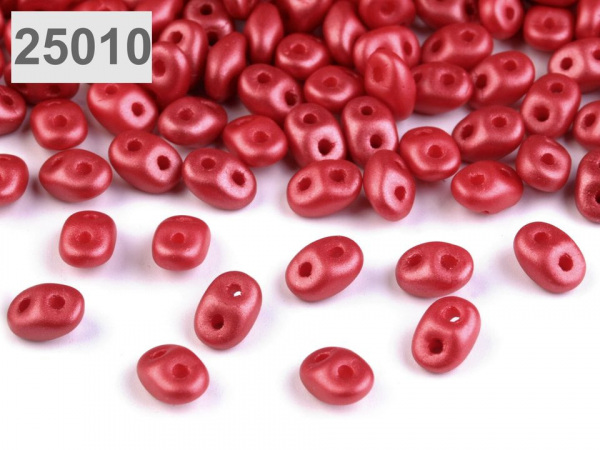 Dvoudírkový rokajl Matubo SuperDuo pastel 2,5x5 mm