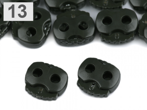 Brzdičky s dvěmi dírkami 15x15 mm malé