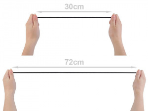 Pruženka měkká s výplní šíře 5 mm