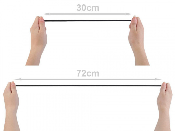 Pruženka měkká s výplní šíře 5 mm