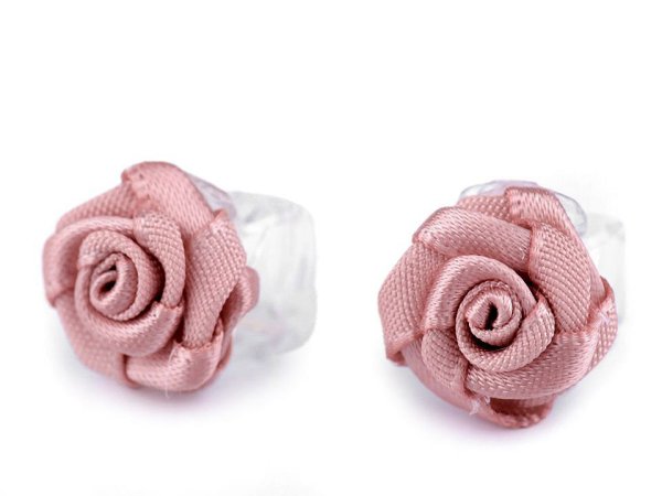 Skřipec do vlasů malý 10x13-15 mm s růžičkou