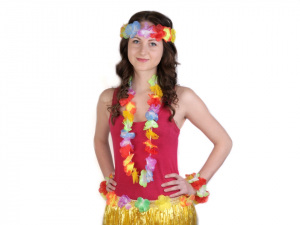 Havajský věnec s květy