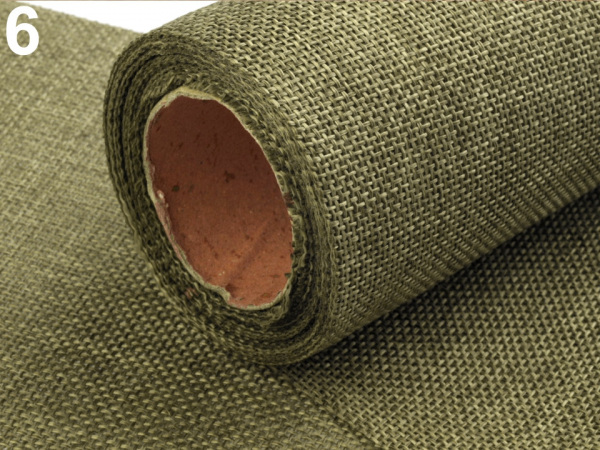 Stuha imitace juty šíře 12 cm