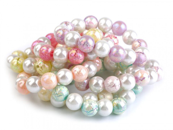 Pružný perlový náramek