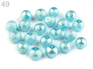 Skleněné voskové perly vroubkované Ø10 mm