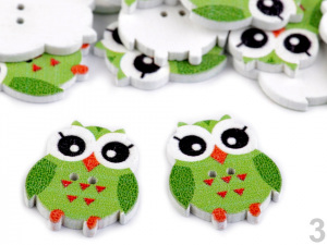 Knoflík dětský velikost 40" sova