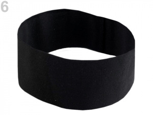 Elastická čelenka do vlasů jednobarevná
