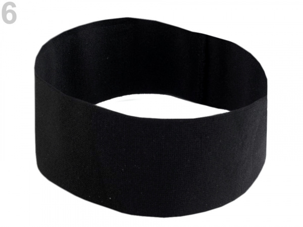 Elastická čelenka do vlasů jednobarevná