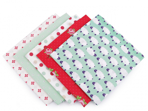 Sada látek na patchwork 48x50 cm
