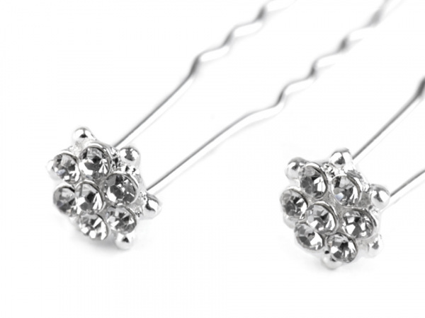 Štrasová vlásenka květ Ø16 mm