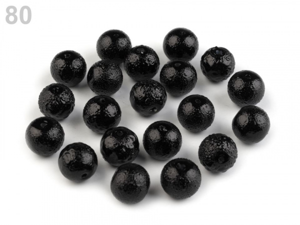 Skleněné voskové perly vroubkované Ø10 mm