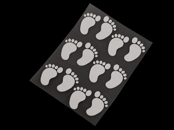 Reflexní nažehlovačky hvězda, květ, srdce, smajlík, auto, pes, ježek, tučňák, ruka 9x12 cm