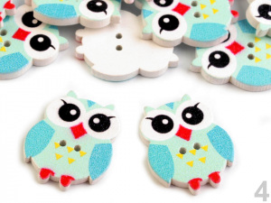 Knoflík dětský velikost 40" sova