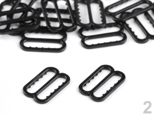 Posunovač a kroužek na prádlo šíře 14 mm plastový