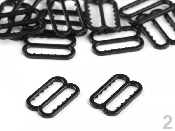 Posunovač a kroužek na prádlo šíře 14 mm plastový