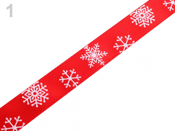Stuha šíře 15 mm vločky