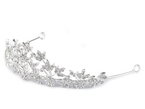 Štrasová korunka do vlasů s očky