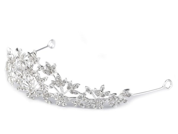 Štrasová korunka do vlasů s očky