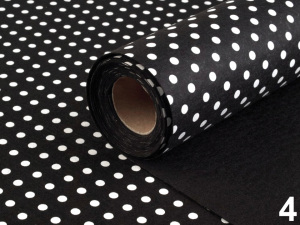 Plsť / filc šíře 41 cm s puntíky
