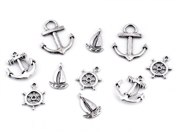 Přívěsky námořnické mix velikostí