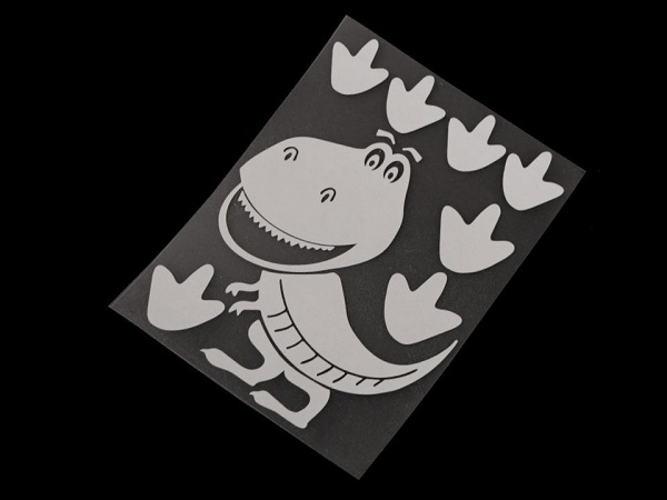 Reflexní nažehlovačky hvězda, květ, srdce, smajlík, auto, pes, ježek, tučňák, ruka 9x12 cm