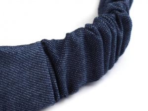 Látková čelenka do vlasů riflová