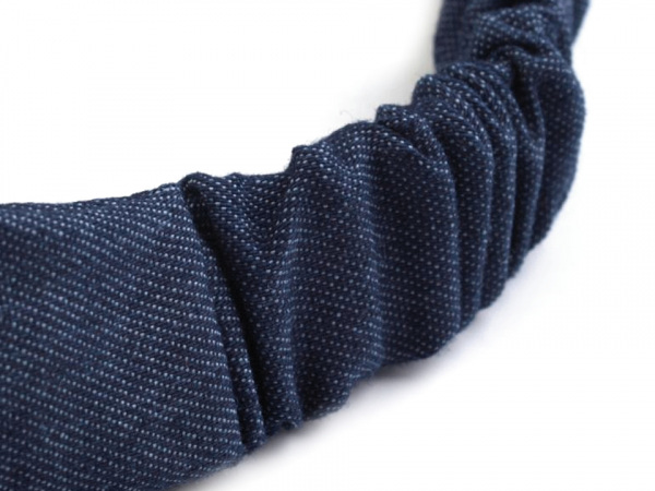 Látková čelenka do vlasů riflová