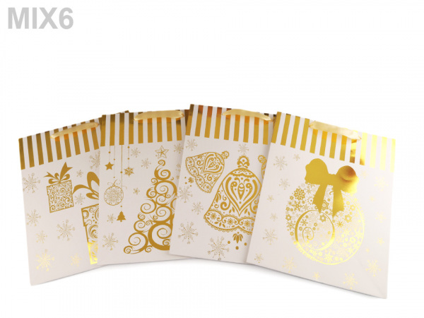 Dárková taška vánoční, střední velikost