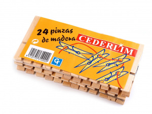 Dřevěné kolíčky na prádlo 10x74 mm